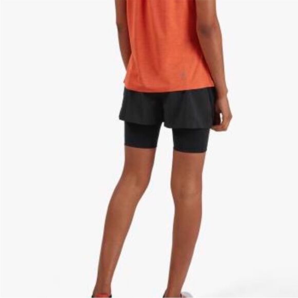 NWT On Cloud | Women’s Black Running Active Shorts Two in One Size Large - Picture 2 of 8